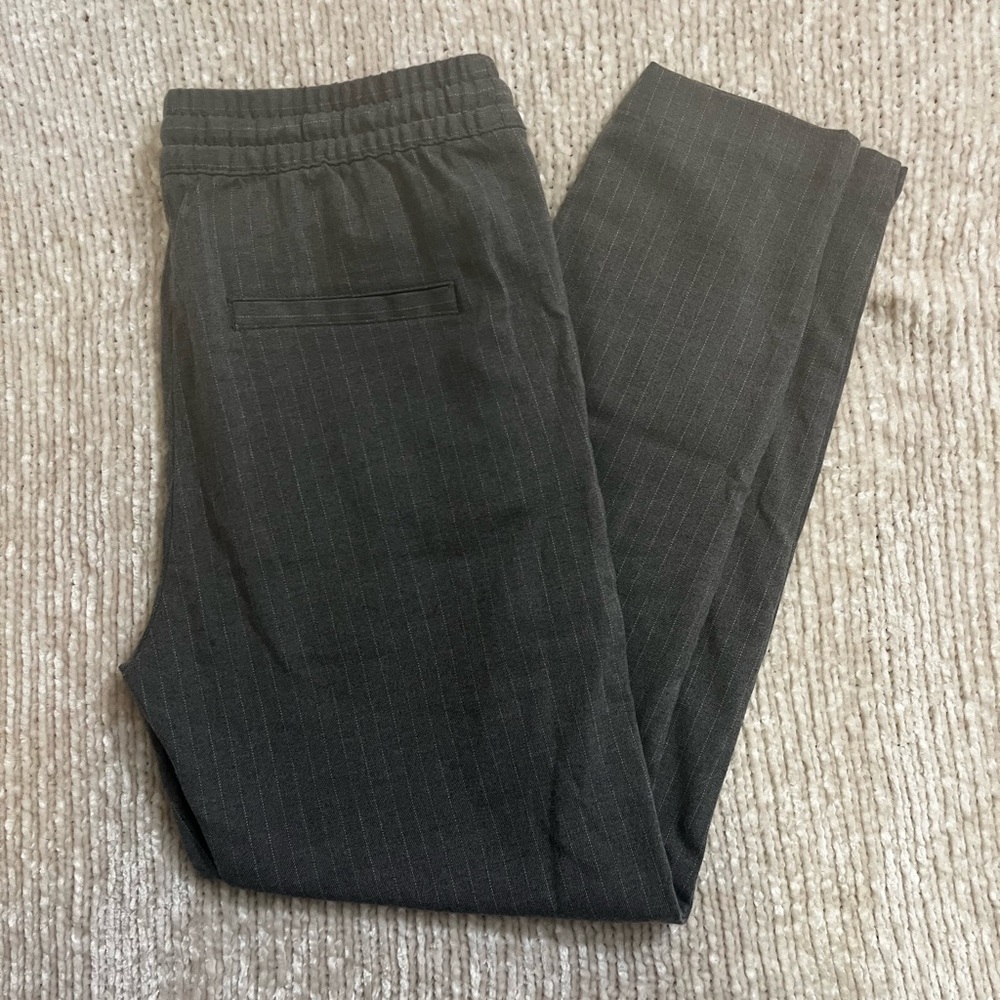 H&M Gray Striped Joggers/ Dress Pants